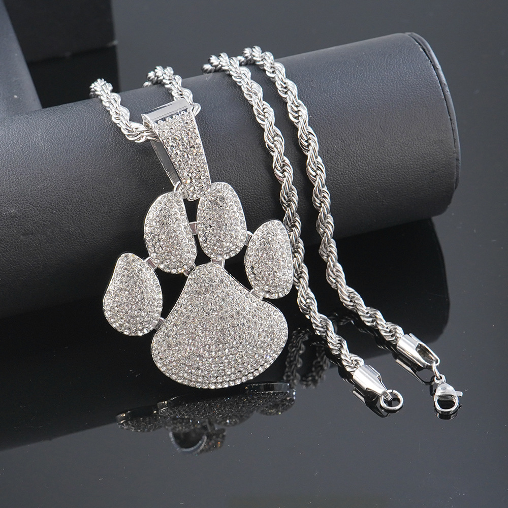 Europa y los Estados Unidos nicho nuevo colgante bolso calles hip hop lleno de diamantes símbolos de personalidad bolso collar cubano fábrica personalizada