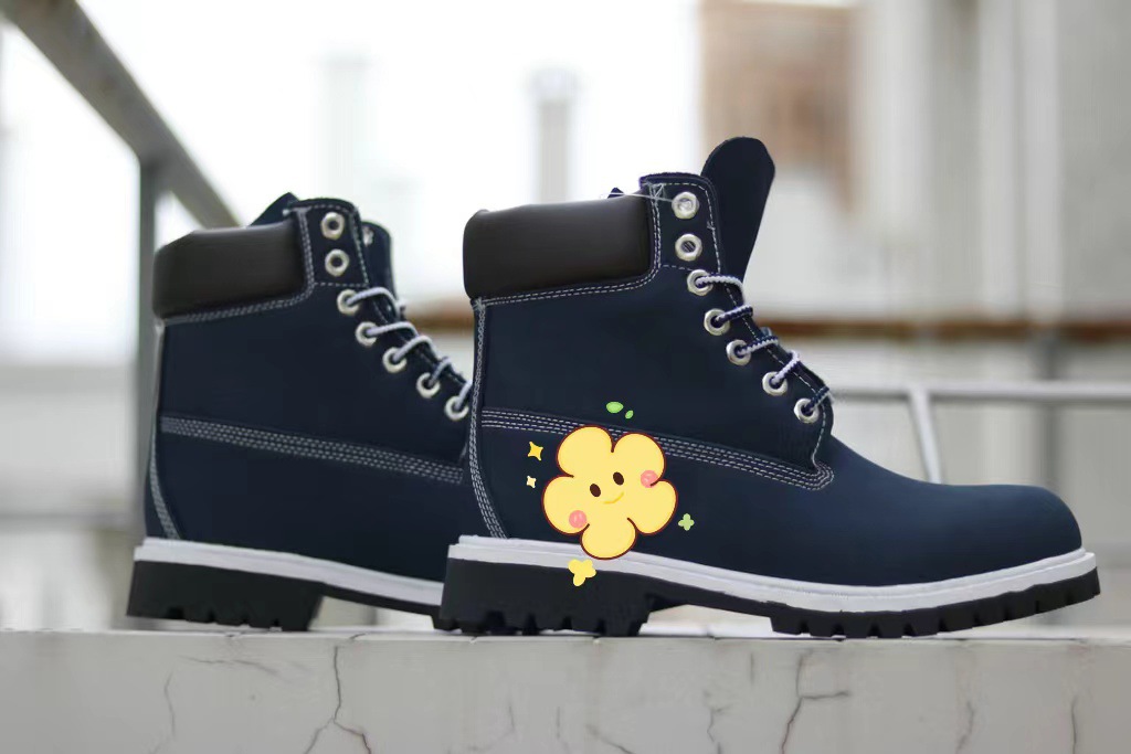 Botas de ruibarbo clásicas, botas al aire libre, botas de cuero para hombres, botas Martin de alta resistencia, botas deportivas para mujeres