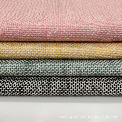 卓曦纺织|秋冬新款厚实小香风彩点编织粗花呢服装面料现货