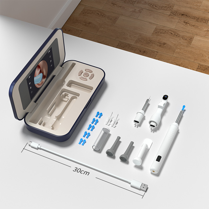 Visual Ear Pick High Definition Endoscope Ear Cleaning And Pimple Squeezing Multi-Functional Care Kit Sapphire Blue Finish New Product Factory Direct Shipping_voghion.com