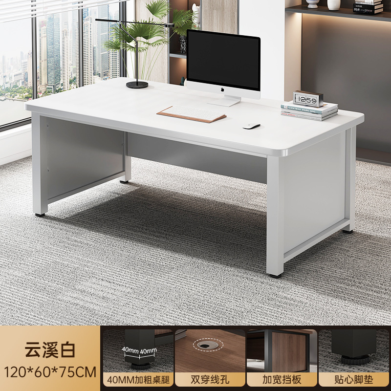 Mesa de oficina simple mesa de oficina moderna mesa de personal de oficina simple mesa de computadora mesa de trabajo con gabinete mesa de esquina