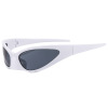 Sunglasses, glasses hip-hop style, 2023, European style, 2 carat, graduation party