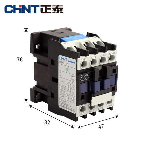 Chint AC contactor CJX2-1210 1201 AC24/36/110/220/380V three-phase AC