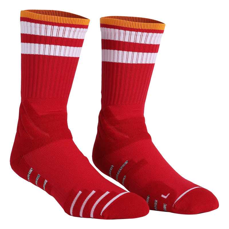 Calcetines de baloncesto prácticos Elite de Mingjun, calcetines de compresión y refuerzo hasta la pantorrilla para hombres y mujeres, calcetines deportivos de rizo, transpirables, absorbentes del sudor, informales.