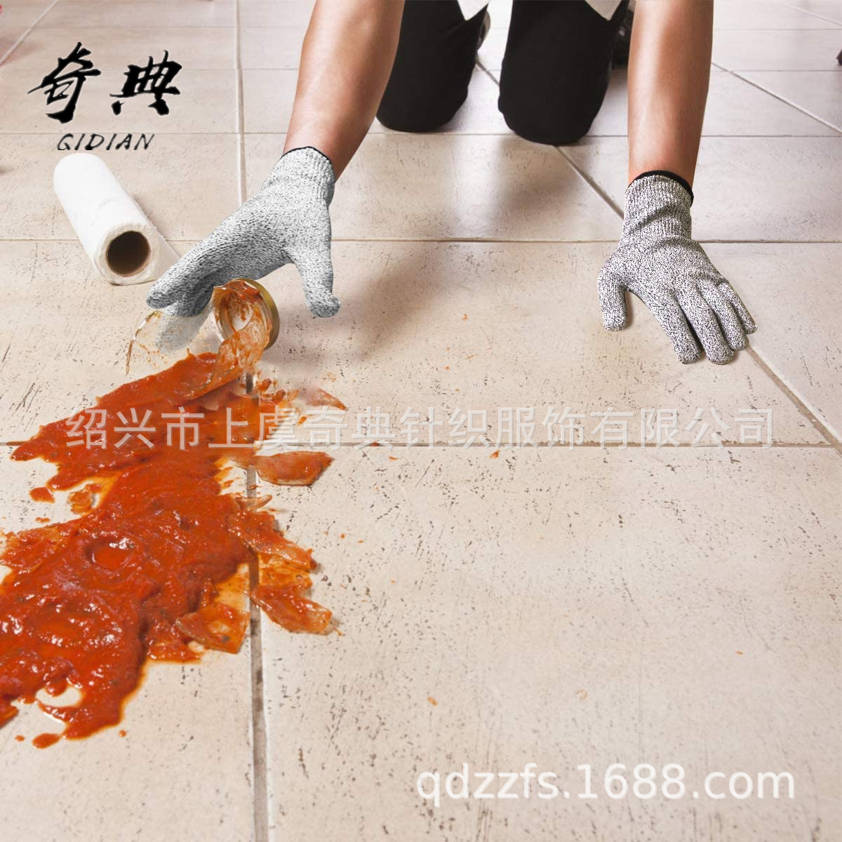 En stock HPPE guantes anti-corte 3-5 grado fábrica de vidrio protector resistente al desgaste de seguridad jardinería cocina sacrificio guantes de pesca image 3