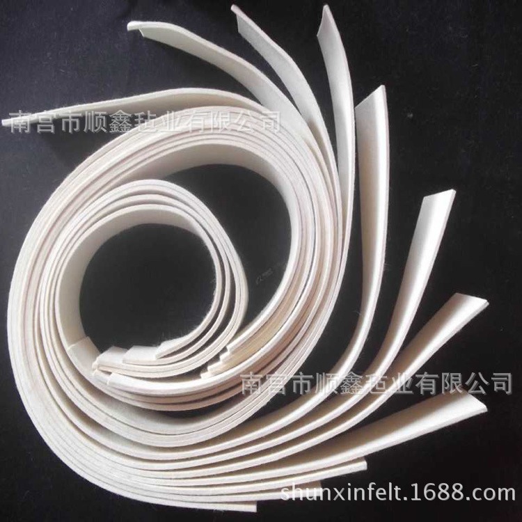 【支持订做】绣框毛毡条 电脑绣花机毛毡条配件 不干胶自粘毛毡条