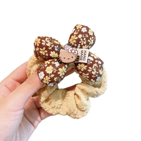 Demi-season children's cute hairgrip with bow