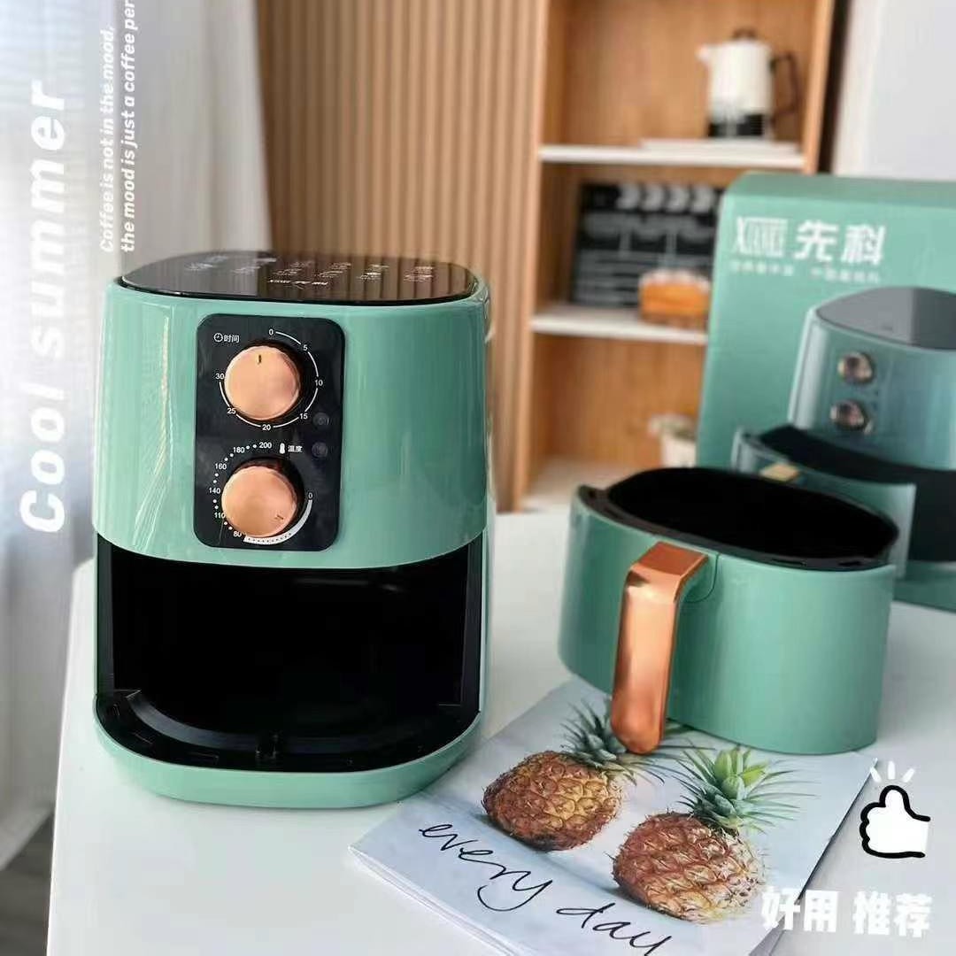 2025 Air Fryer Large Capacity Xianke Electric Fryer Smart Smokeless Frying and Grilling Machine for French Fries Family Edition Multifunctional