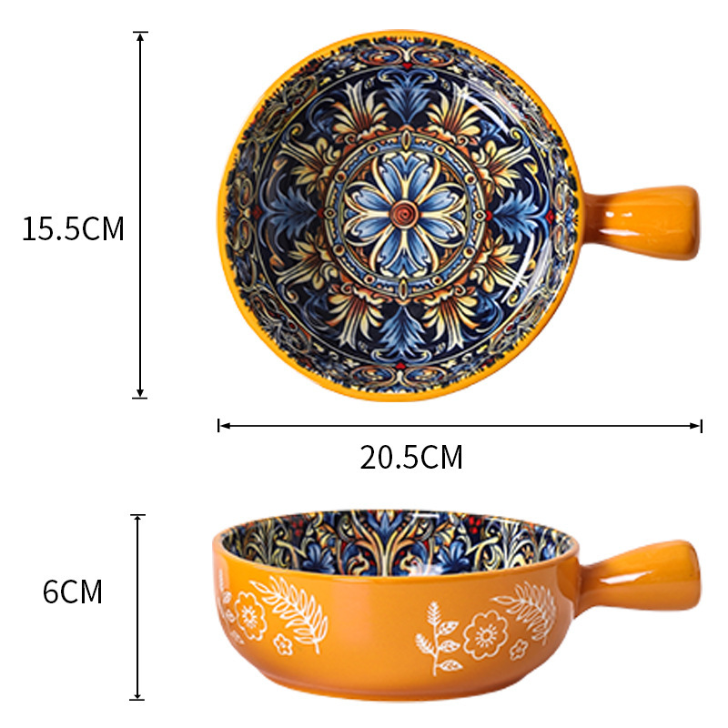 6inch 손잡이 그릇