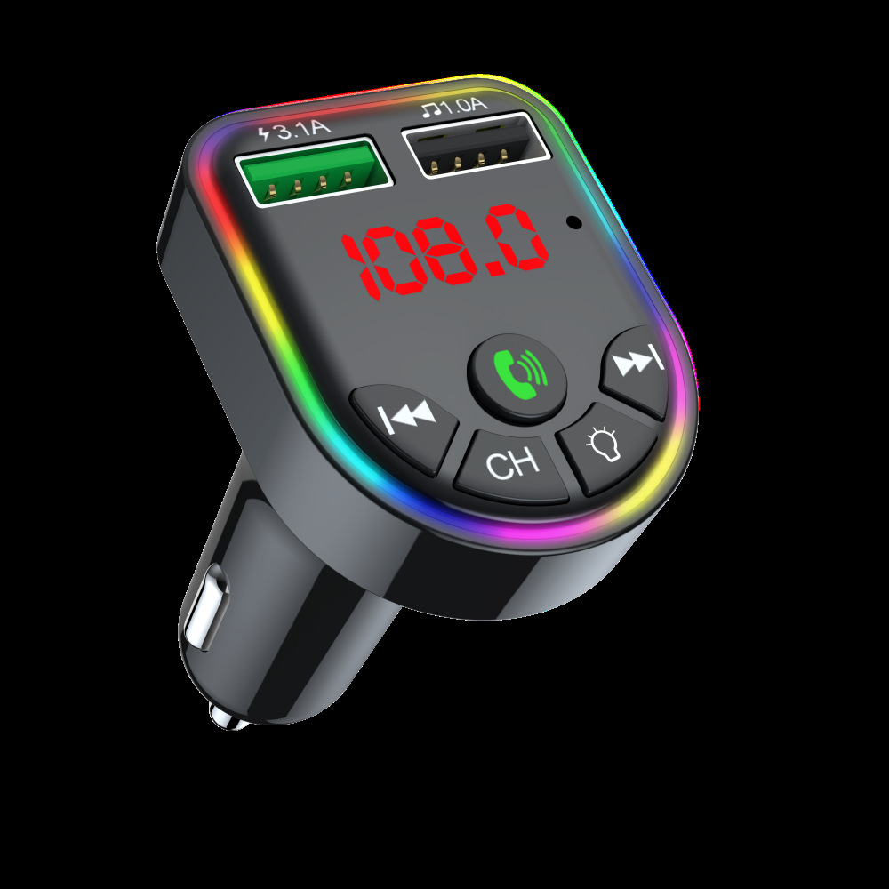 S10 Car Mp3 Bluetooth Player Fm Transmitter Car Mobile Phone Charger Export Cross-Border Southeast Asia Supply
