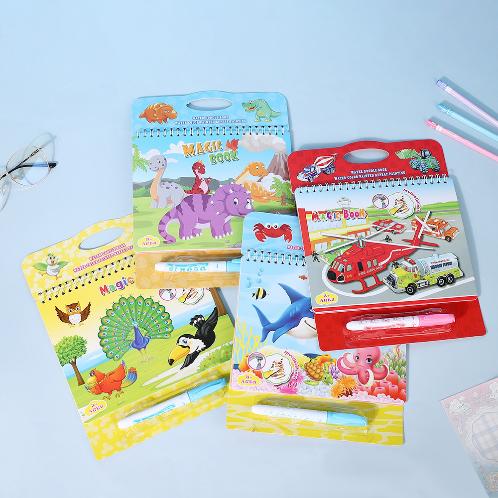 Children's Art Enlightenment Drawing Book Magic Water Painting Book Graffiti Coloring Water Painting Book Coloring Drawing Book Graduation Gift
