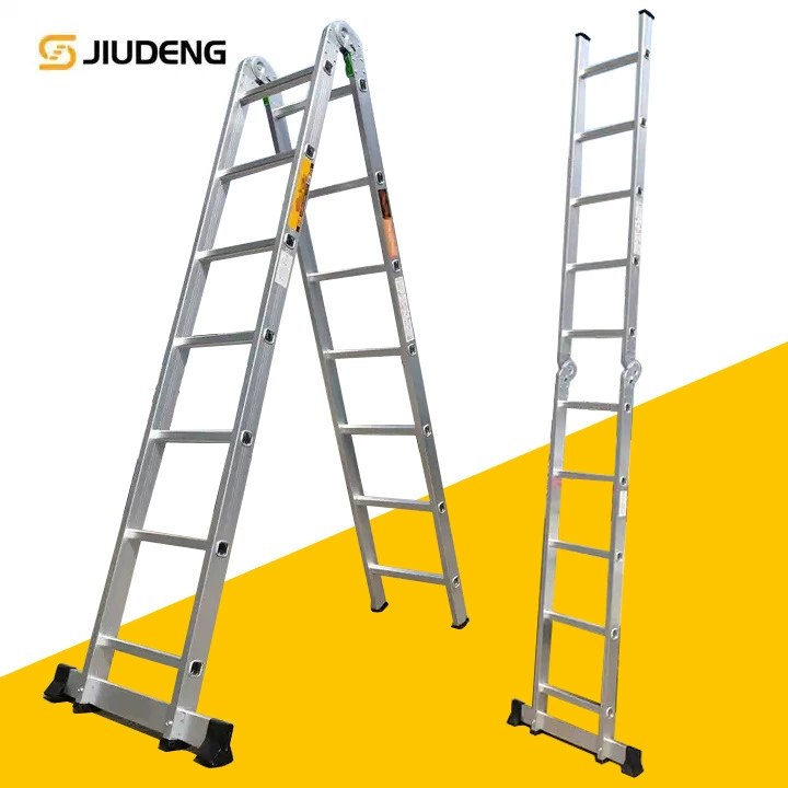 Двойное соединение алюминиевого сплава Складная Елочная лестница