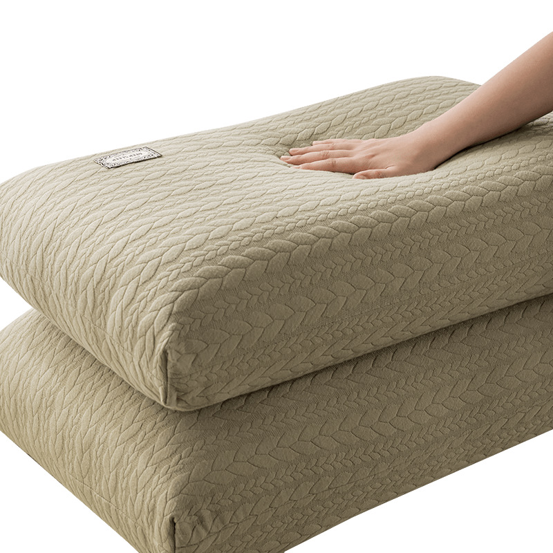 almohada de columna cervical no colapsada, almohada de núcleo bajo y alto para dormitorio de un par de estudiantes para dormir en casa