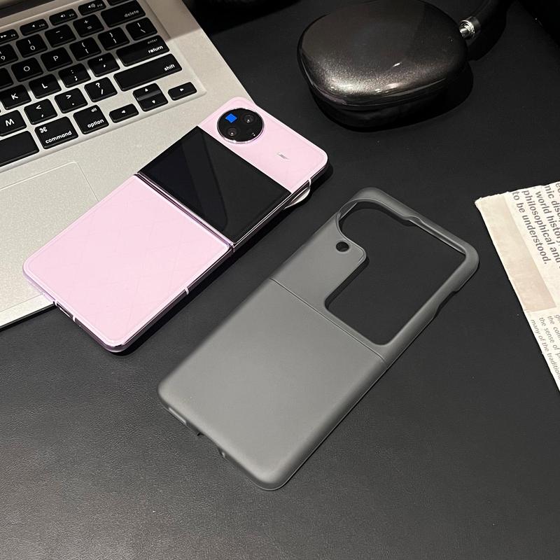 OPPO Find N3 透明折りたたみ携帯電話ケースに適しています。新しいハイエンドのつや消し半透明の非粘着性指紋防止|undefined