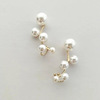 Earrings for bride from pearl, trend ear clips