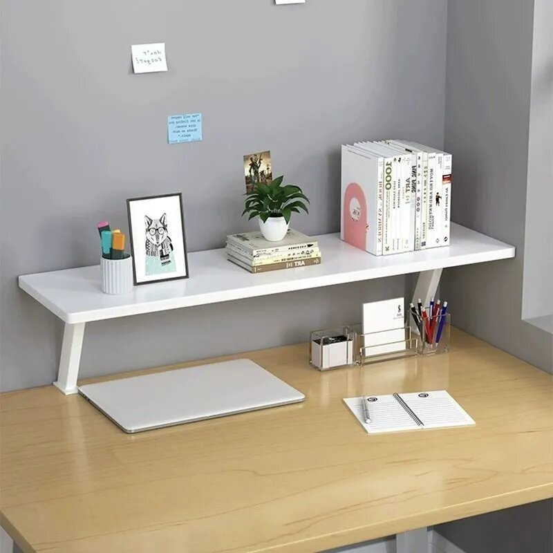 Study Table Desk Bookshelf Desktop Layered Reading Shelf Bracket Children's Storage Shelf Heightening Rack