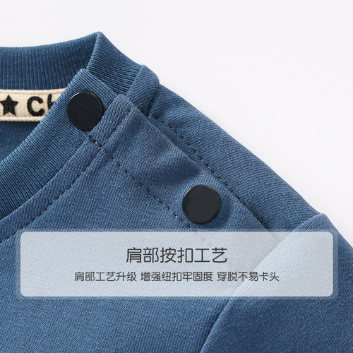 Boys' Short Sleeve A-Grade Children's Wear 2025 Summer T-shirt for Young Boys Casual Versatile Top Children's Crew Neck T-shirt for Toddlers Pure Cotton