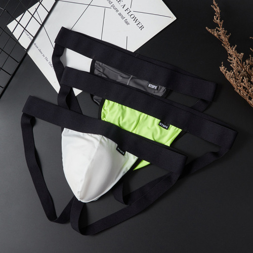 GTOPX MAN new men's personalized double thong ice silk thong underwear aliexpress amazon sexy underwear