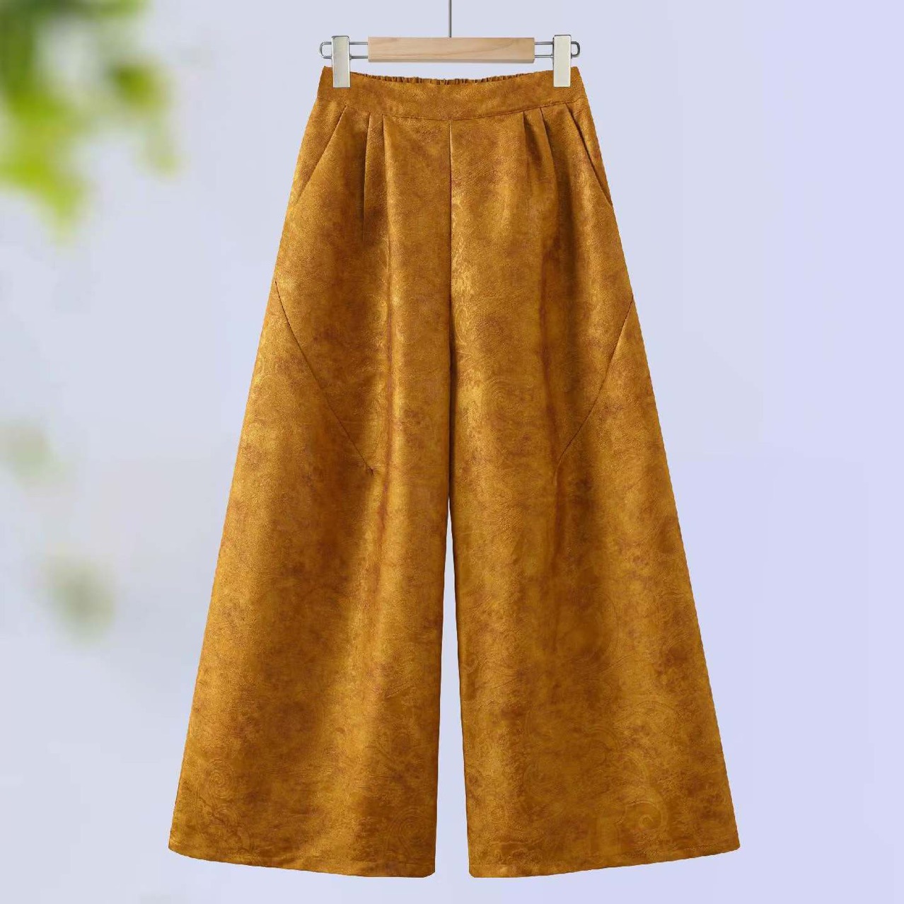 Spring New Fashion New Chinese Style Casual Pants for Women, Mom-Style Pants for Daily Commuting