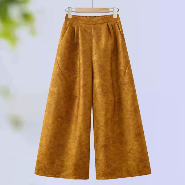 Spring New Fashion New Chinese Style Casual Pants for Women, Mom-Style Pants for Daily Commuting