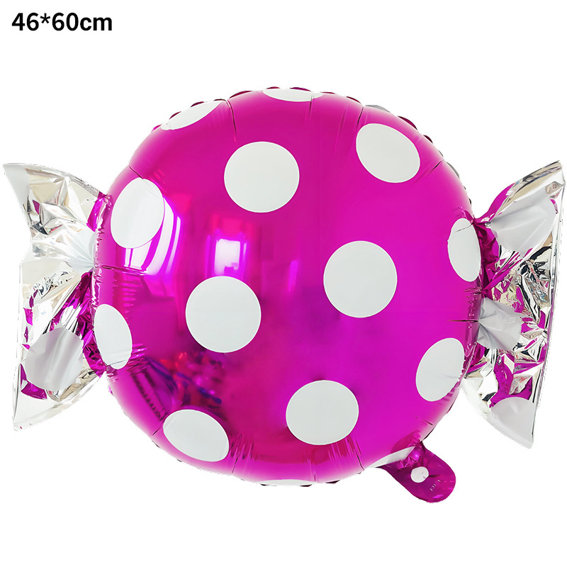 18 pulgadas ronda molino de viento globo espiral de aluminio bola Lollipop globo caramelo forma cumpleaños fiesta Decoración