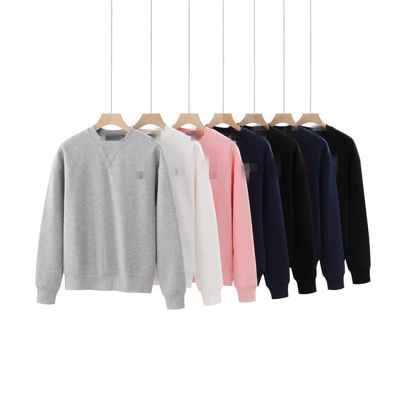 Cross-Border Polo Fleece Sweatshirt Long-Sleeve Ralph Lauren Polo Pony Logo Casual Top Men's Crew Neck Jacket