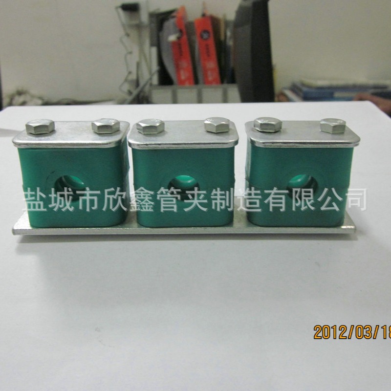 厂家供应塑料管夹单螺栓重型塑料管夹单孔塑料管夹船用铝合金管夹