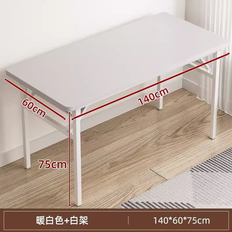 Mesa de escritorio plegable mesa de estudio de escritorio de escritorio de estudiantes de oficina en el hogar tabla pequeña tabla rectangular alquiler simple