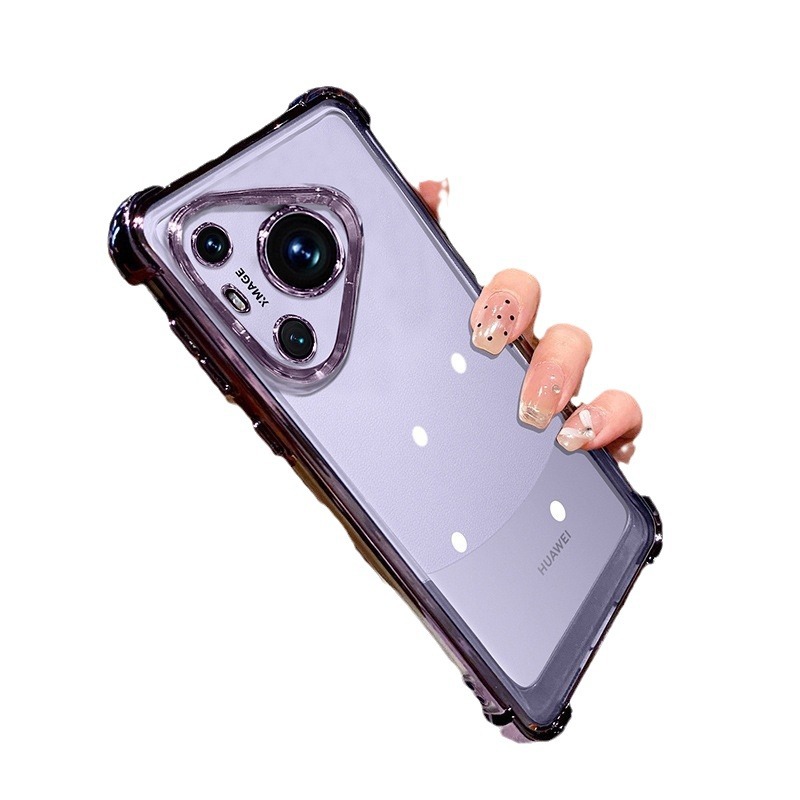 Funda protectora transparente galvanizada para Huawei P70 con airbag en las cuatro esquinas, anticaídas, Magic7, NOVA13PRO, nueva