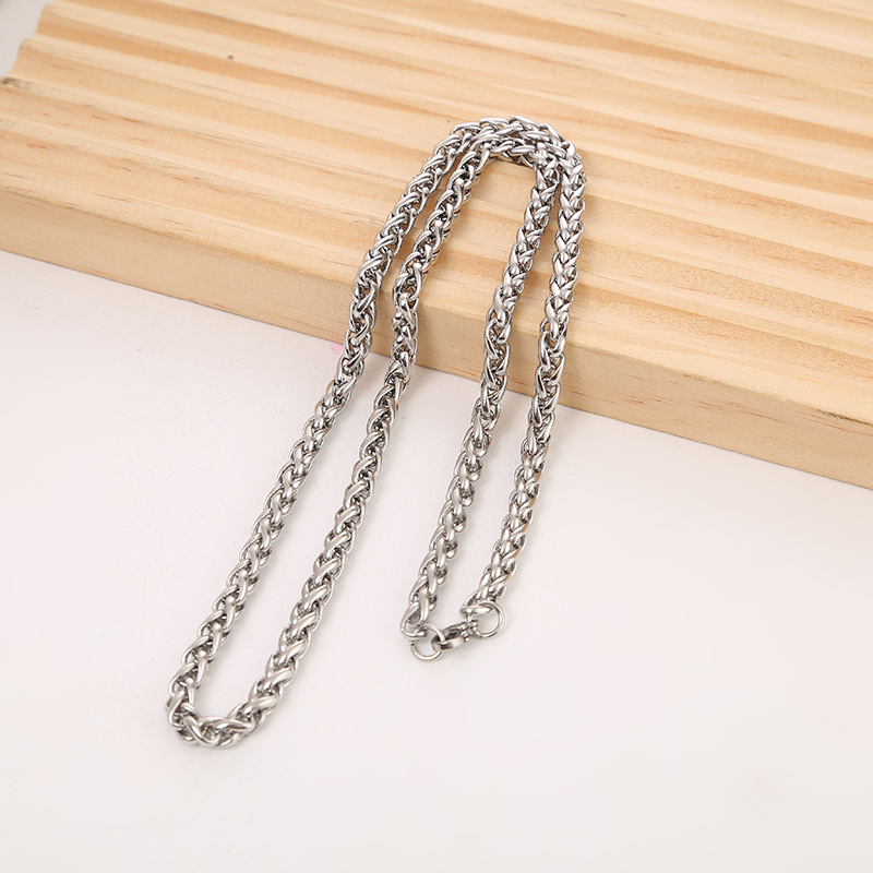 39g Weight Necklace Classification 1 Piece Quantity Simple Style Geometric Stainless Steel Plating Necklace 1 Piece