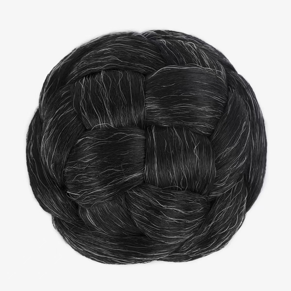 Bolsa de pelucas de moda antigua, estilo chino, pelucas de pelo, pelucas de pelo, bolsas de pelo, brote de flores, tocado de pelo aleatorio