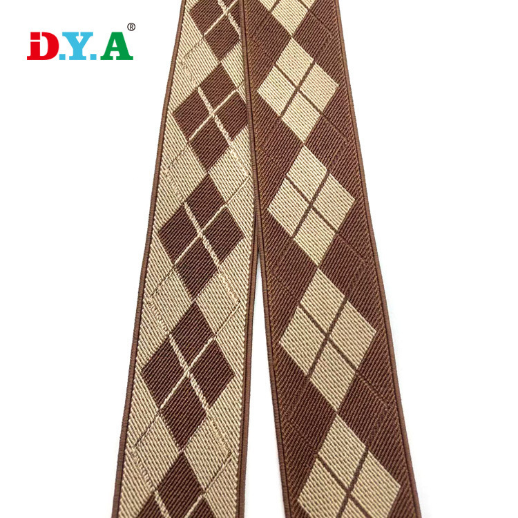 厂家供应电脑提花松紧带高弹力背带裤松紧带箱包背包松紧带可拿样