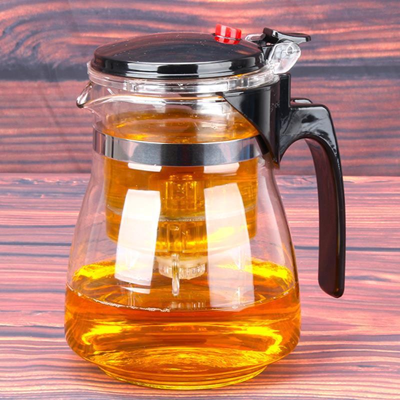 Elegant cup Teapot filter Glass teapot Heat explosion-proof household teacup suit Kungfu Online tea set
