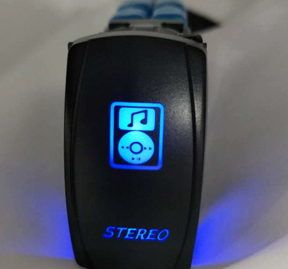 RV яхт-автобус 12 В-24 В водонепроницаемый автомобильный кулисный переключатель кнопка тумблера лодки с выключателем света