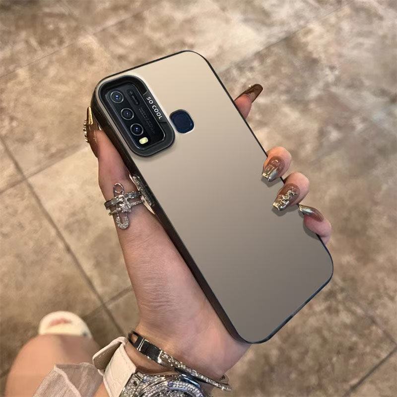 Nuevo color plateado adecuado para VIVOY52S funda para teléfono móvil Y30 mate X100PRO galvanoplastia VIVOY100 funda dura PC32