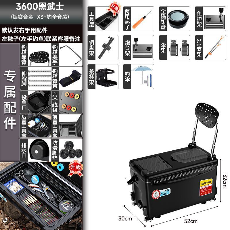 Guerrero Negro - x3 + paraguas de pesca - Lista de compras obligatorias