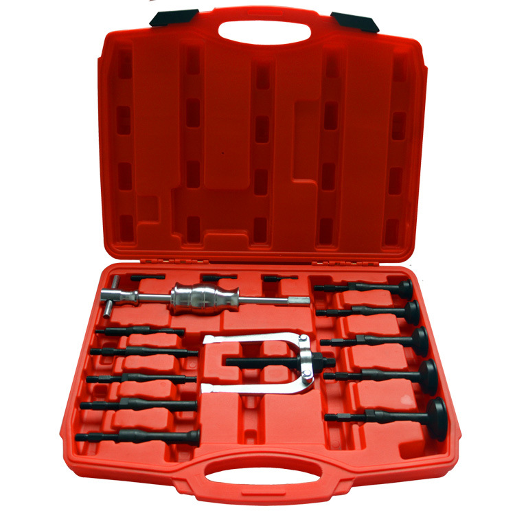 Juego de 16 piezas BL1039 desmontador de martillo deslizante de entrenamiento de orificio interior del automóvil, extractor de hardware, herramienta profesional de reparación de automóviles