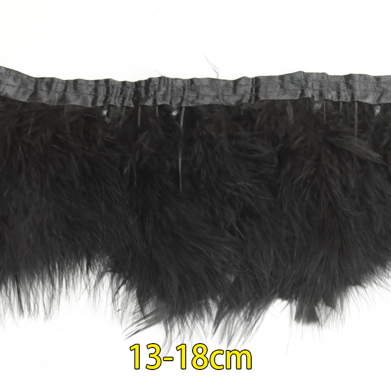 Plumas negras al por mayor diy materiales hechos a mano bolsas accesorios accesorios para niños jardín de infantes creativo curso de arte