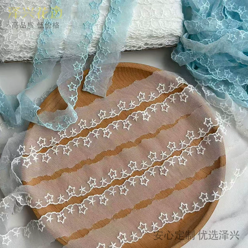 Резь accessory handmade, with embroidery, lace dress, Lolita style, DIY