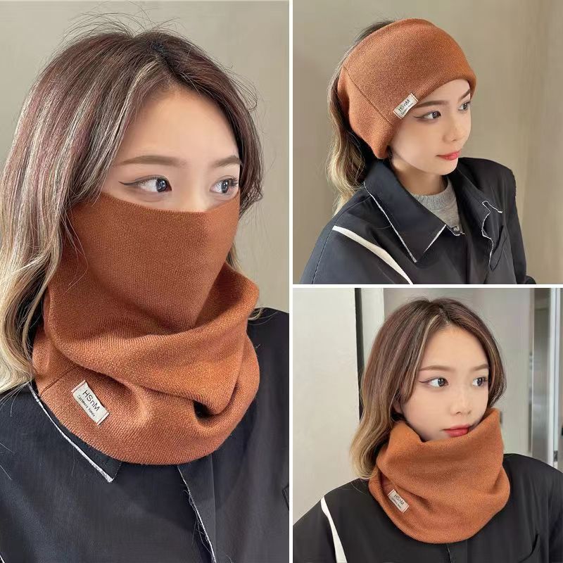 新商品のニットの格の百変は耳の防風のマスクの女性の秋冬のマフラーの百自転車の室外の保温の首の首のカバーを掛けます。|undefined
