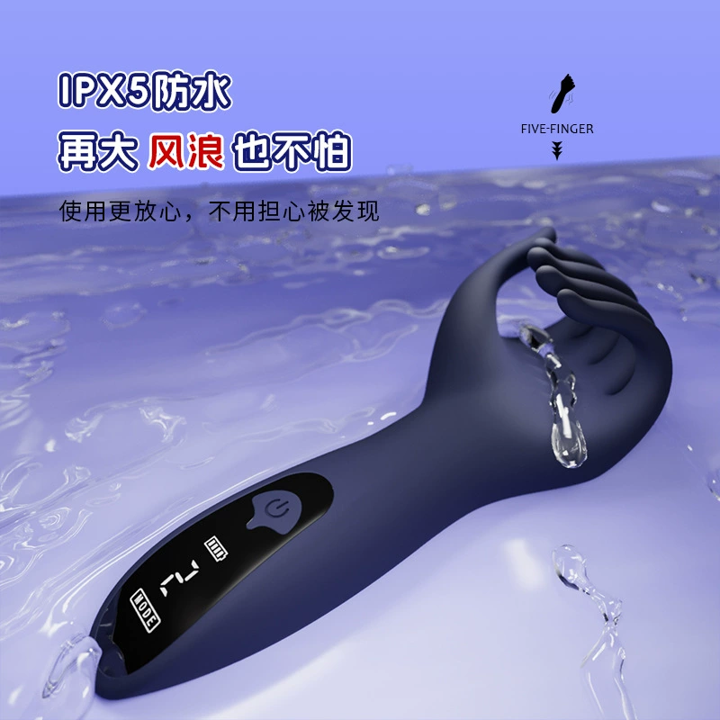 Male Glans Training Device, Electric Masturbator Cup with Kneading Fingers, Adjustable Intensity