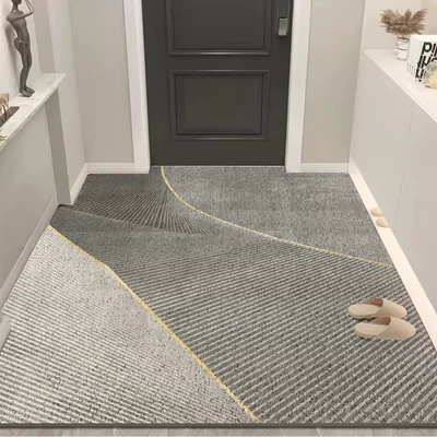 Household Mat, Hallway Mat, Avtomobil döşəmə paspasları - simple-geometry-9-60x90cm-silk-circle