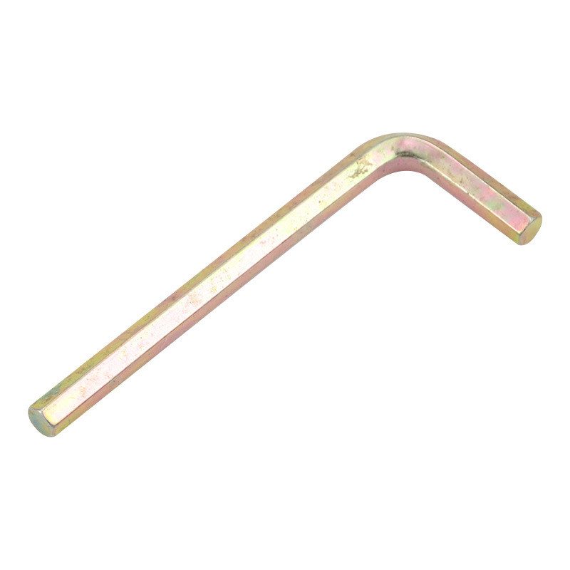 Weihao personalizado colorido zinc chapado llave hexagonal interna al por mayor llave de color dorado personalizada fábrica de llave