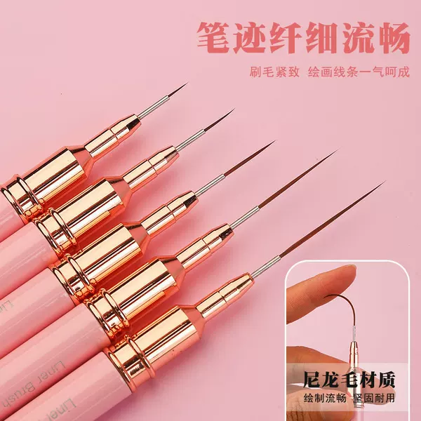 Factory nail art pen suit AliExpress Amazon drawing pen suit metal rod round head painted pen wholesale with lid
