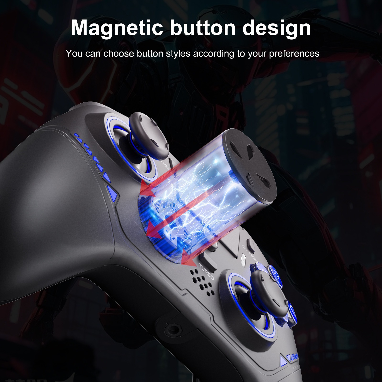 Fábrica directa PS4 control de juegos con macro programación controlador inalámbrico Android TV computadora Switch plataforma