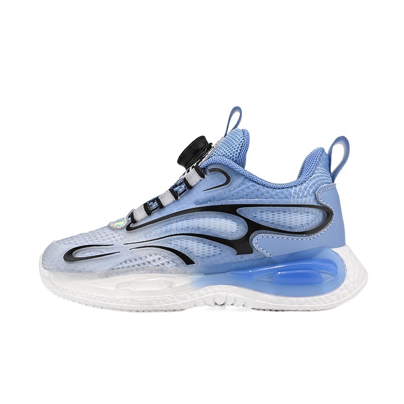 Zapatos de baloncesto con hebilla giratoria para niños mayores, calzado deportivo popular para niños, jóvenes energéticos, otoño, 2024