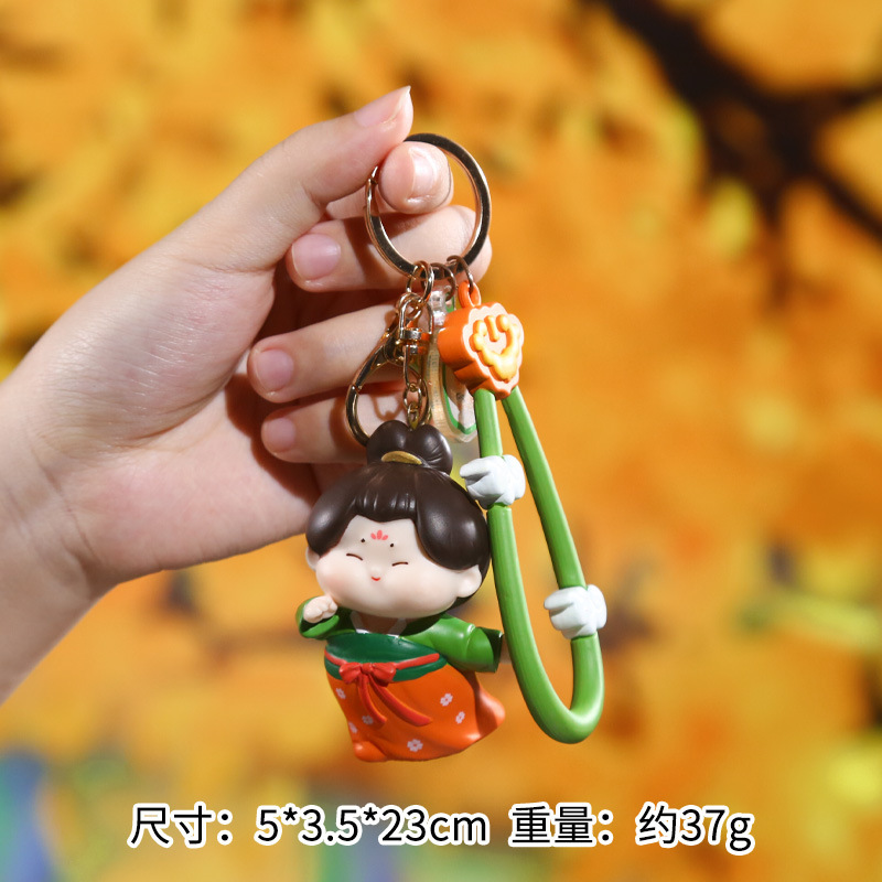 抖音热卖唐仕女钥匙扣挂件国潮古风吊饰书包背包挂件创意礼品批发|undefined
