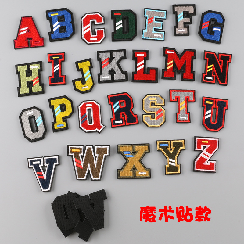 Cool Duo computer Embroidery Clothing accessories badge Alphabet Velcro Embroidery Cloth sticker Patch Sticker Embroidery