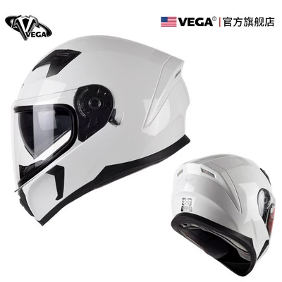 Kempinq və səyahət — and Women, Bluetooth Full-Face Helmet - m-white-comes-with-anti-fog-patch-black-film-headgear-nose-protection-helmet-bag