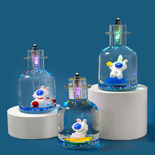 油滴流沙卡通创意礼品新款桌面入油摆件液体沙漏塑料工艺品批发厂